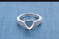 Heart with wings ring