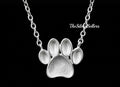 Paw print necklace