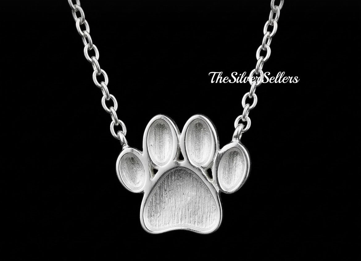 Paw print necklace
